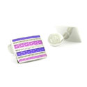 Purple Rectangular Cufflinks
