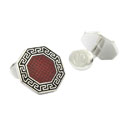 Wine Octagonal Cufflinks