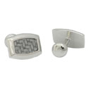Carbon Fiber Cushion Cufflinks