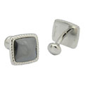 Hematite Stainless Steel Cufflinks