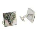 Black Mother of Pearl Ram Cufflinks