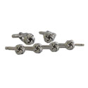 White Knot Stud Set