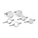 Sterling Rod Engravable Stud Set