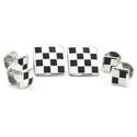 Black & White Checkerboard Stud Set