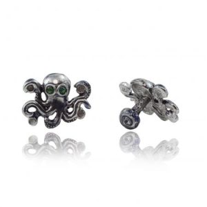 Hand Painted Octopus Cufflinks