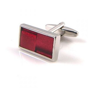 Red Multi-Dimensional Cufflinks