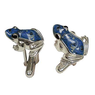 Blue Frog Cufflinks