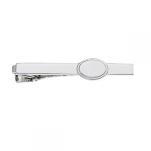 Oval Engravable Tie Clip