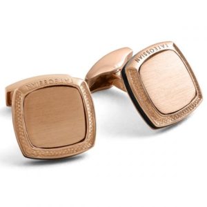 Engravable Rose Gold Plated Cufflinks