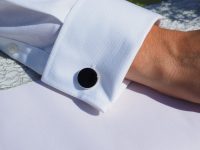 Double fold cuff with cufflink