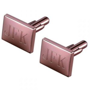 Rectangular Rose Gold Cufflinks