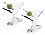 Jade martini cufflinks are great for a presidential costume