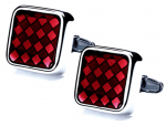 Ruby cufflinks make your vampire costume classy