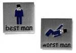 Best man humor cufflinks