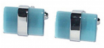 Aquamarine Bar cufflinks