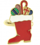 Santa's Boot cufflinks - choosing the right cufflink for holidays