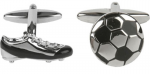 Soccer Ball and Shoe cufflinks