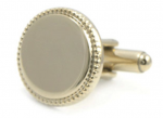 Gold Finish Engravable Cufflinks