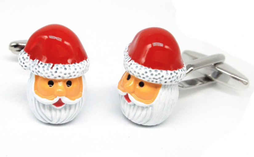 Santa Head Cufflinks