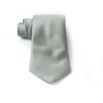 Silver Silk Necktie