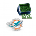 Miami Dolphins Cutout Cufflinks