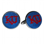 Kansas University NFL Needlepoint Cufflinks