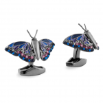 Win awards with Gun Metal Tateossian Butterfly Cufflinks