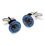 Win the award with Water Resistant Compass Cufflinks