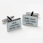 Funny Lawyer Slogan Cufflinks