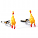 Win the funny award with Rubber Chicken Cufflinks