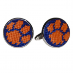 Clemson University Needlepoint Cufflinks