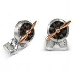 Aircraft Grade Aluminum Sopwith Propeller Cufflinks Deakin & Francis