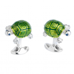 Sterling Tortoise Cufflinks Deakins & Francis