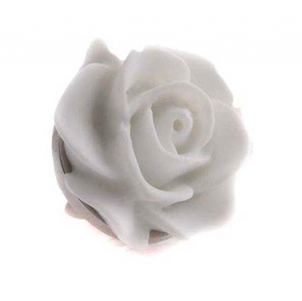 White Rose Lapel Pin