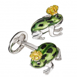 Green Frog Prince Cufflinks