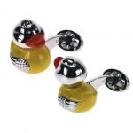 Rubber Ducky Bobble Head Cufflinks by Jan Leslie