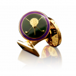 Gold Golfer Cufflinks by Skultuna