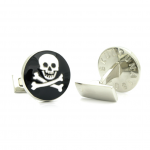 Skull & Bones Cufflinks (Black) by Skultuna