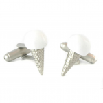 Silver Ice Cream Summer Cufflinks