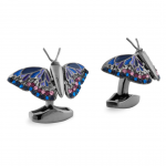 Gun Metal Tateossian Butterfly Cuff Links