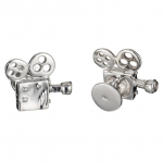 Sterling Movie Projector Cufflinks by Robin Rotenier