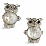 Woody Owl Cufflinks by Simon Carter