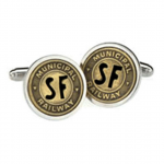 San Francisco Transit Token Cufflinks (Tokens & Icons)