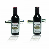 Red Wine Bottle Cufflinks