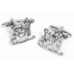 Santa's Sleigh with Toys Cufflinks