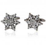 Gunmetal Snowflake Cufflinks