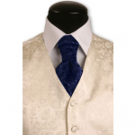 Blue Rose Cravat - New Years Accessory