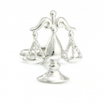 Sterling Legal Scales Cufflinks