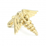 18KT Vermeil Caduceus Cufflinks