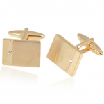 Solitaire Engravable Cufflinks for women or men